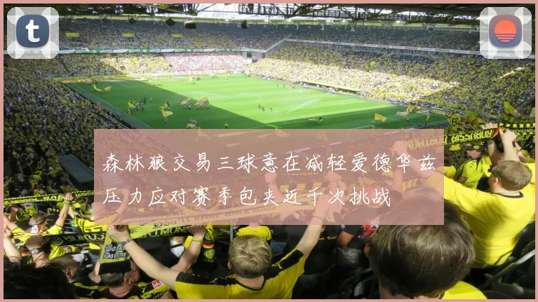 森林狼交易三球意在减轻爱德华兹压力应对赛季包夹近千次挑战